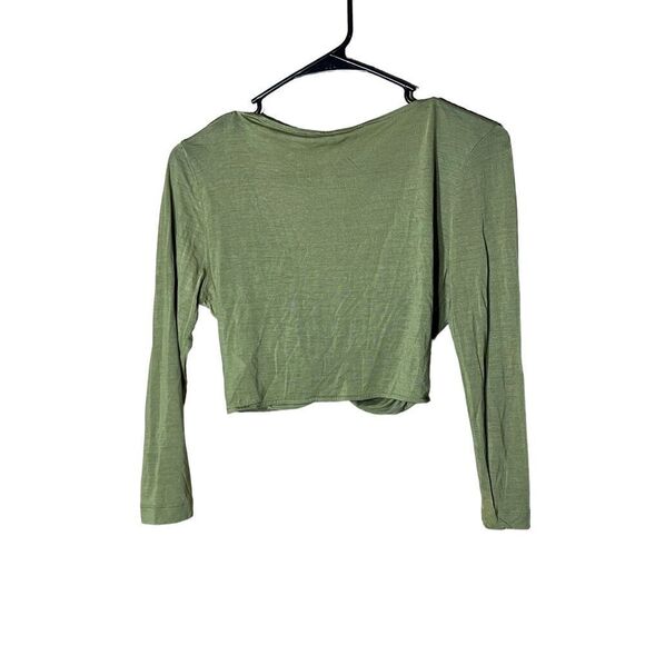Country Road Green‎ Sequin Twist Front Crop Top Size M - Picture 6 of 6